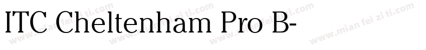 ITC Cheltenham Pro B字体转换